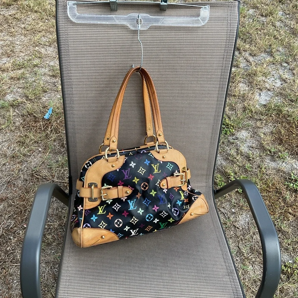 🌟Louis Vuitton🌟black multi Murakami Claudia AS4088